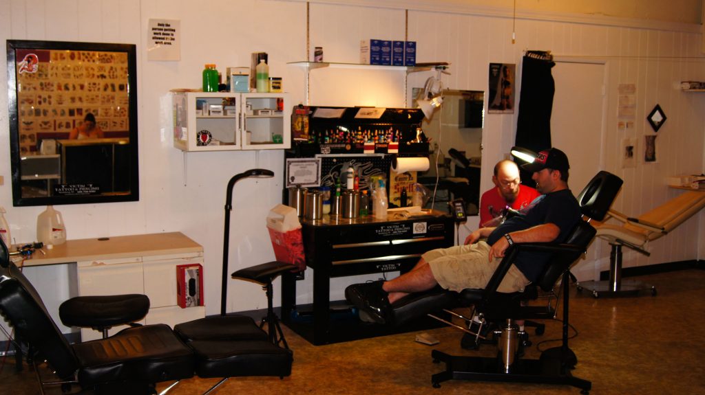 Tattoo and piercing shops under one roof